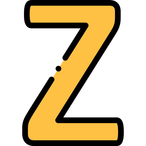 Z shapes and symbols z education icon Z shapes and symbols z education icon
