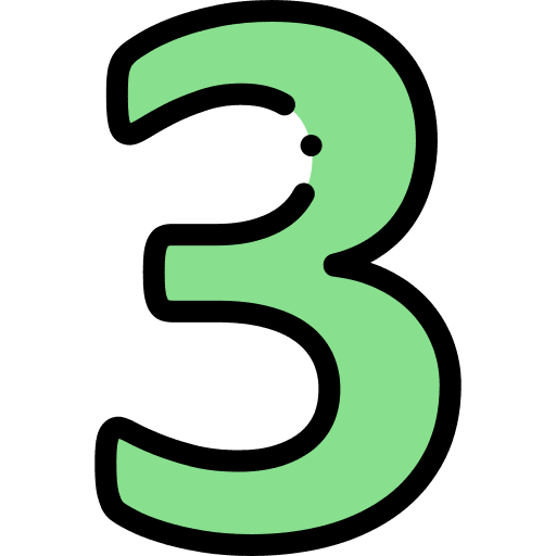 3 number education maths icon 3 number education maths icon