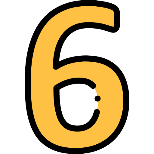 6 6 number six icon 6 6 number six icon