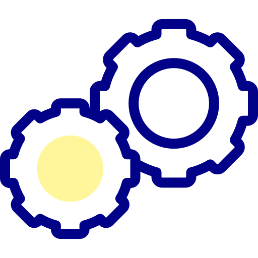 Settings ui gear management icon