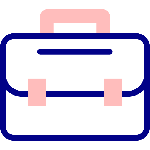Suitcase bag business and finance business icon