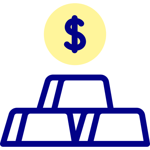 Gold ingot gold ingot economy bank icon Gold ingot gold ingot economy bank icon
