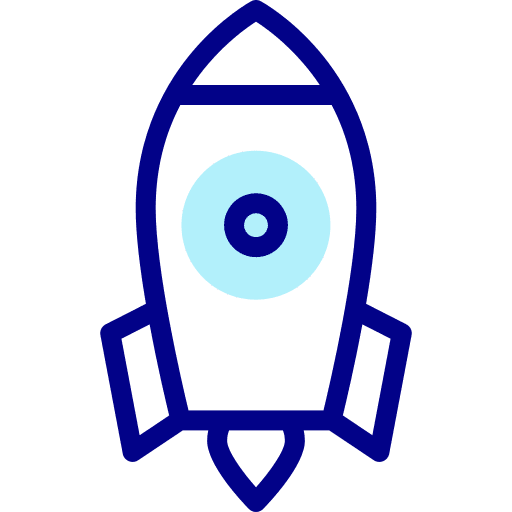 Rocket rocket transport startup icon Rocket rocket transport startup icon