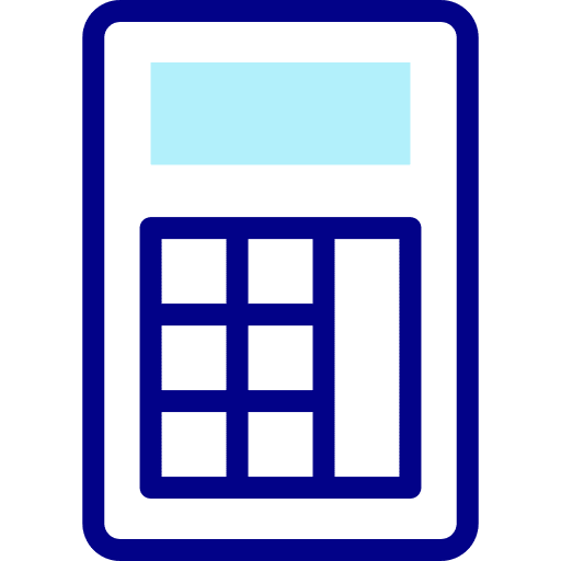Calculator education math learning icon Calculator education math learning icon