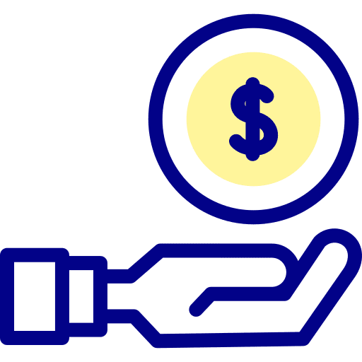 Coin economy hand business and finance icon Coin economy hand business and finance icon