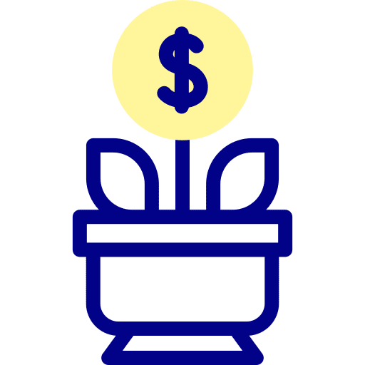Plant business and finance investment insurance dollar icon Plant business and finance investment insurance dollar icon