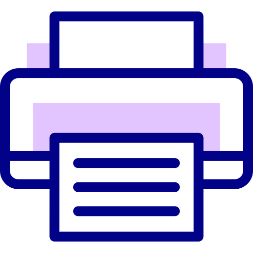 Printer electronics print technology icon Printer electronics print technology icon
