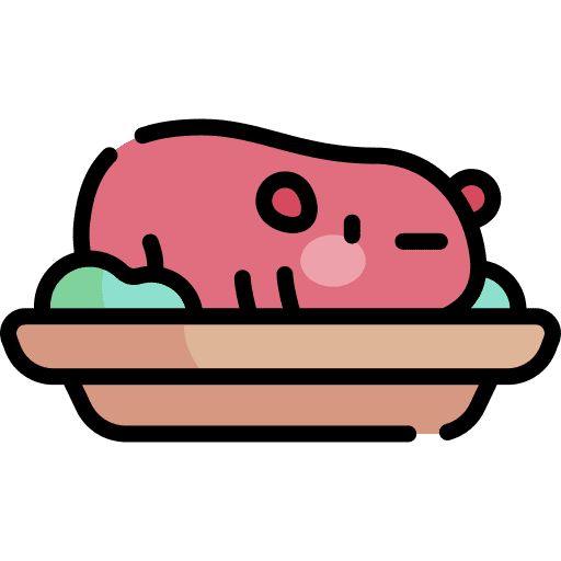 Guinea pig cuy peru dish icon