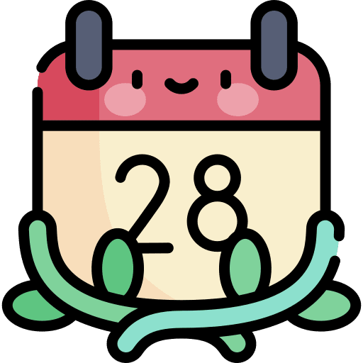 Independence day celebration time and date schedule icon Independence day celebration time and date schedule icon