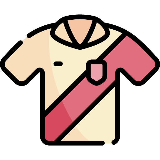 Soccer tshirt cloth peru icon Soccer tshirt cloth peru icon