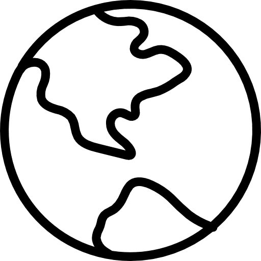 World geography astronomy world icon