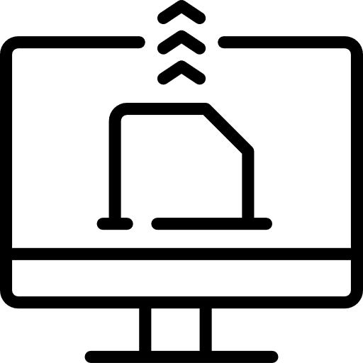 Email monitor email user icon