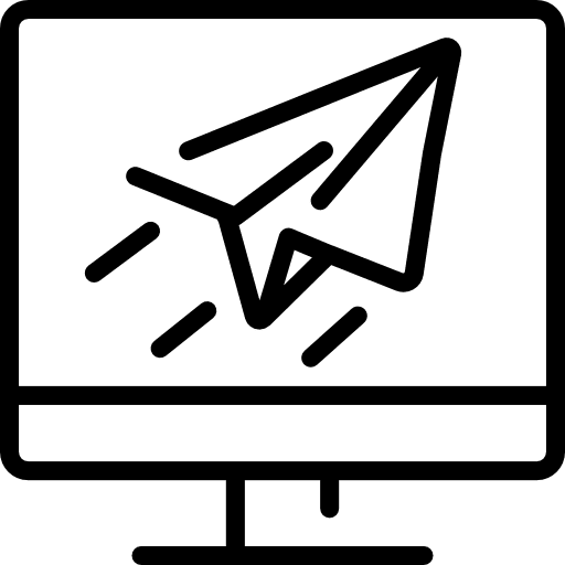 Mail screen mail electronics icon