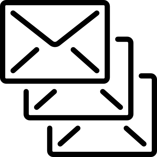 Mail interface mails envelopes icon