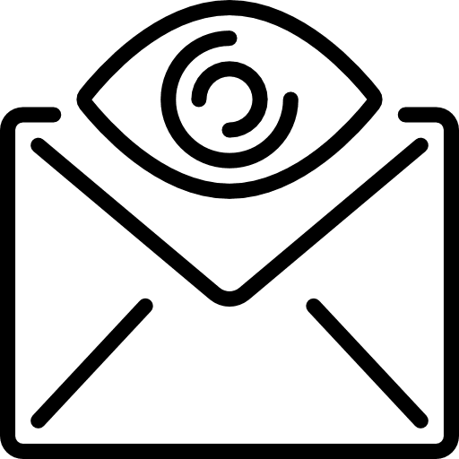Mail view envelope communications icon