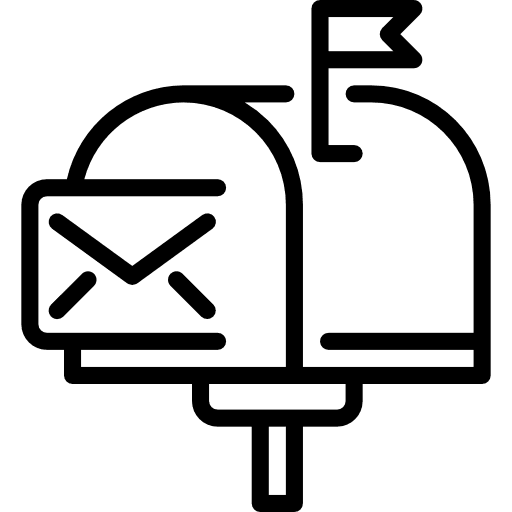 Mailbox interface communications tools icon