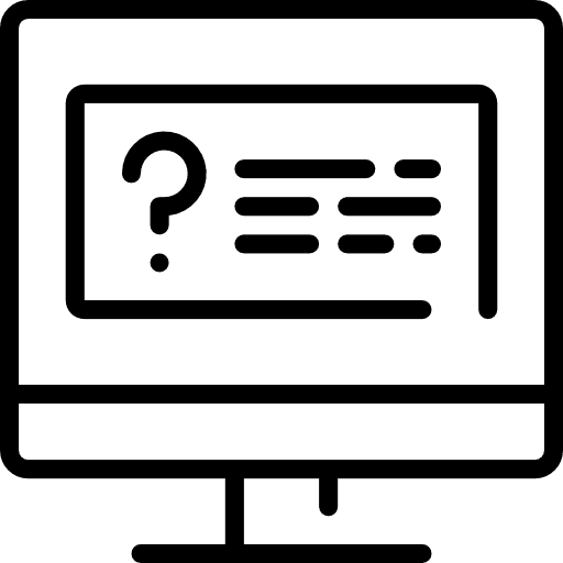 Online question web communications communication icon