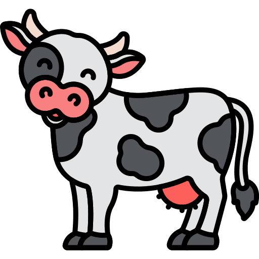 Cow cow farm animal kingdom icon
