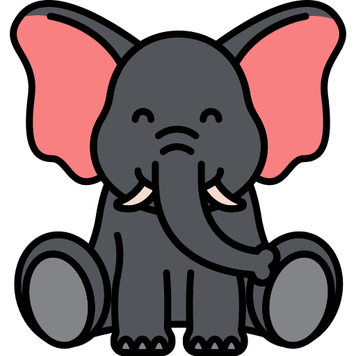 Elephant zoo elephant mammal icon