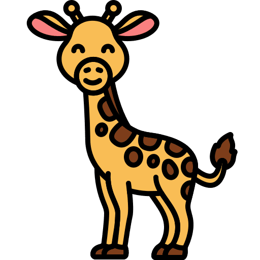 Giraffe giraffe wild life animals icon