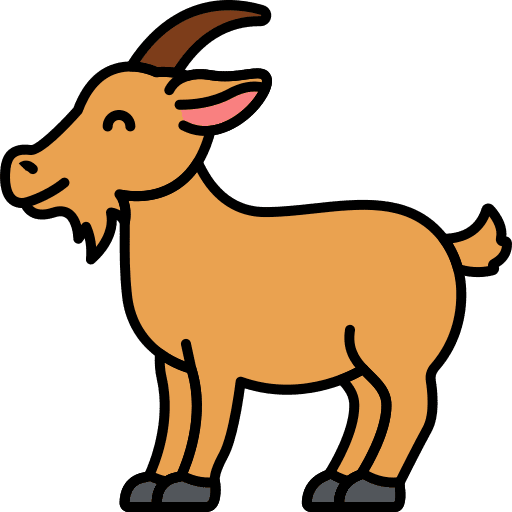 Goat animal animals wild life icon