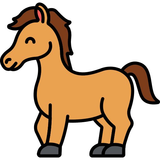 Horse animal kingdom wild horse animals icon