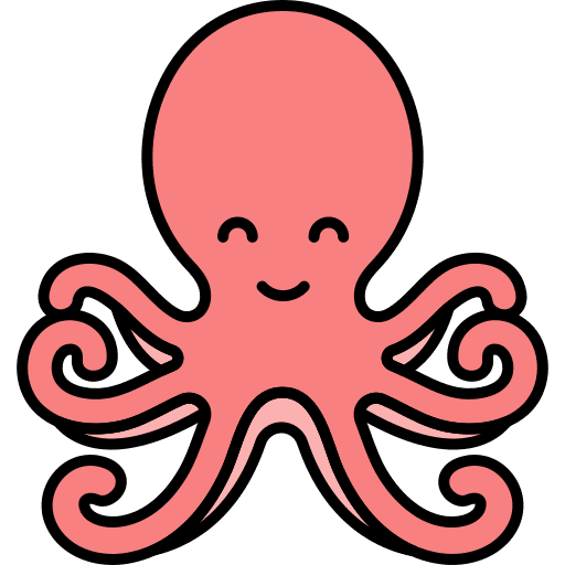 Octopus aquatic animals animal icon