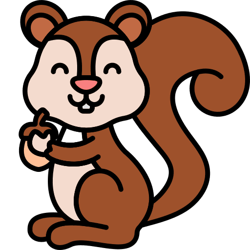 Squirrel animal kingdom zoo squirrel icon