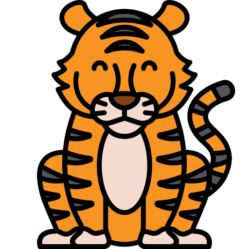 Tiger zoo animal animals icon