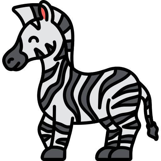 Zebra zebra animal kingdom animal icon