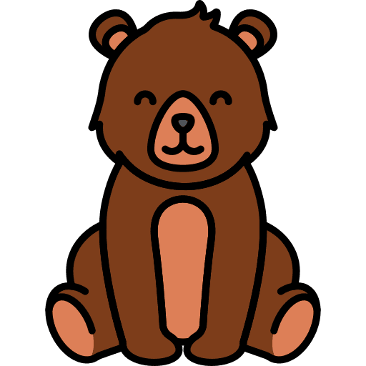 Bear wildlife mammal animal kingdom icon
