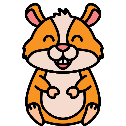 Hamster wildlife pet animals icon