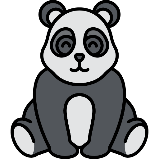 Panda bear panda bear animal kingdom zoo icon