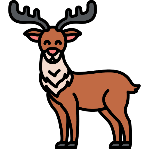 Reindeer deer reindeer animals icon