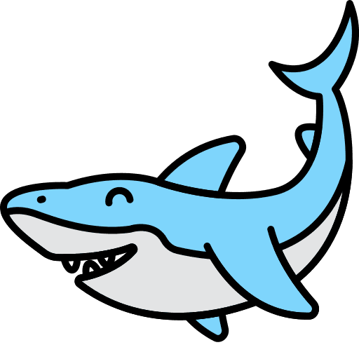 Shark animals sea life shark icon
