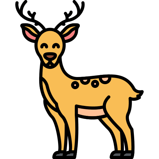 Deer deer reindeer buck icon