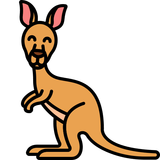 Kangaroo animal wild life kangaroo icon