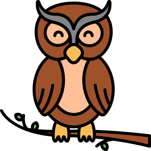 Owl animals bird owl icon