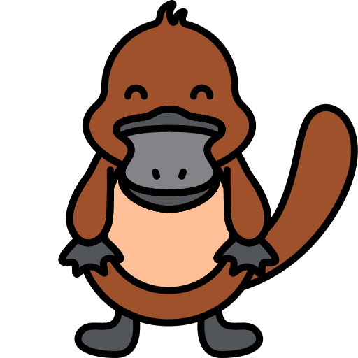 Platypus animal kingdom platypus shape icon