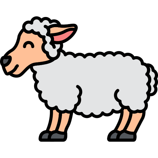 Sheep wildlife mammal animals icon