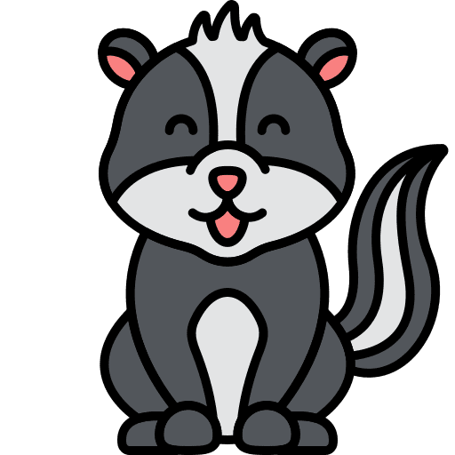 Skunk animal kingdom wildlife animals icon