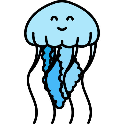 Jellyfish jellyfish aquarium sea life icon