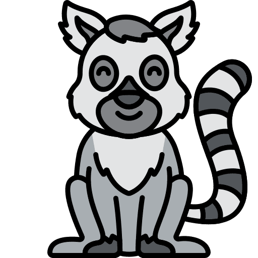 Lemur lemur animal wild life icon