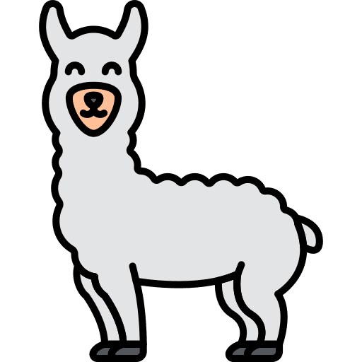 Llama animal kingdom animal zoo icon