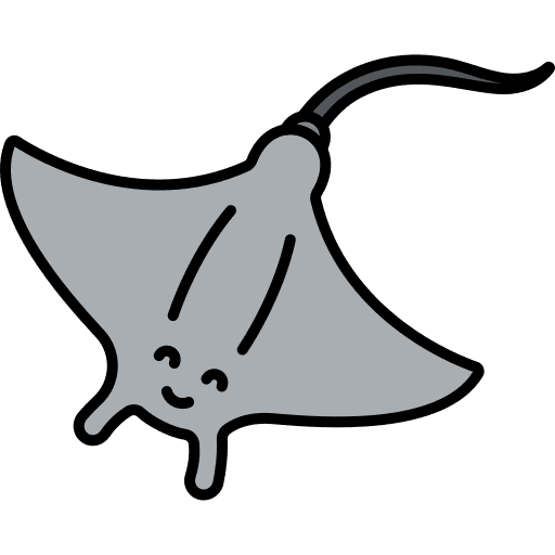Manta ray animals aquarium sea life icon