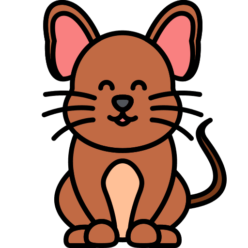 Mouse rodent wild life animals icon