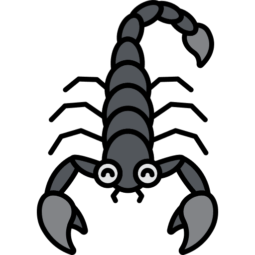 Scorpion venomous animals predatory icon
