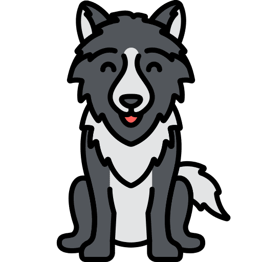 Wolf animals wildlife wild icon