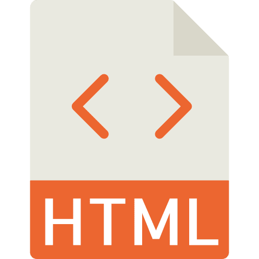 Html interface html extension html file icon