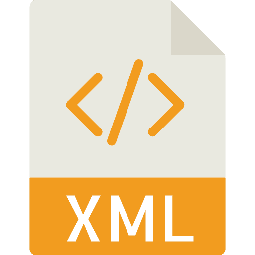 Xml xml format xml file format extensible markup language icon